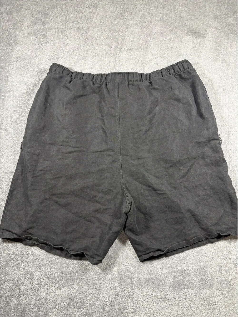 Polo Ralph Lauren Black Cotton Drawstring Lounge Shorts Men